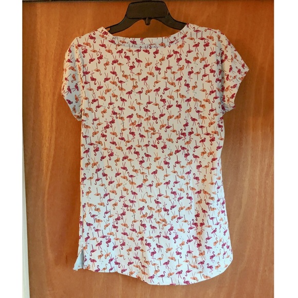 Cable & Gauge Tops Cable Gauge Flamingo V Neck Tshirt Poshmark